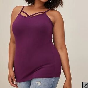 🆕️ PURPLE STRAPPY SCOOP NECK CAMI - FOXY